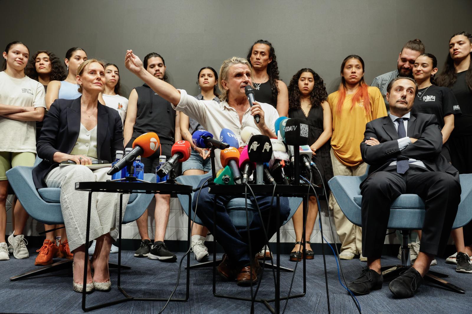 Nacho CAno, en la rueda de prensa del pasado martes.