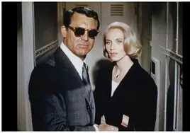 Cary Grant y Eva Marie Saint en 'Con la muerte en los talones'.