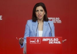 La portavoz del PSOE; Esther Peña.