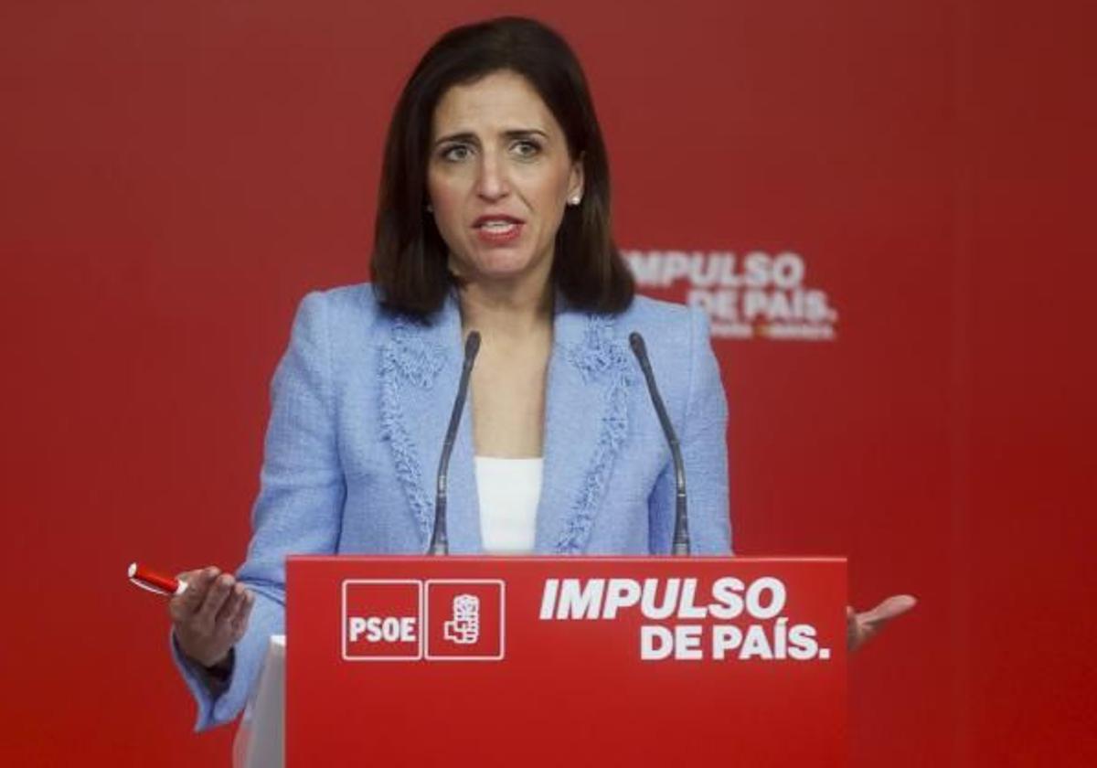 La portavoz del PSOE; Esther Peña.