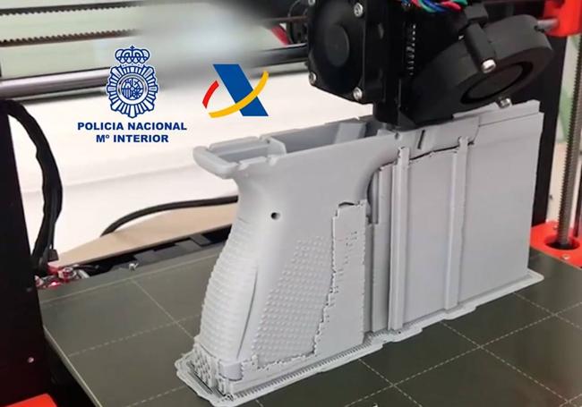 Pieza fabricada con una impresora 3D.