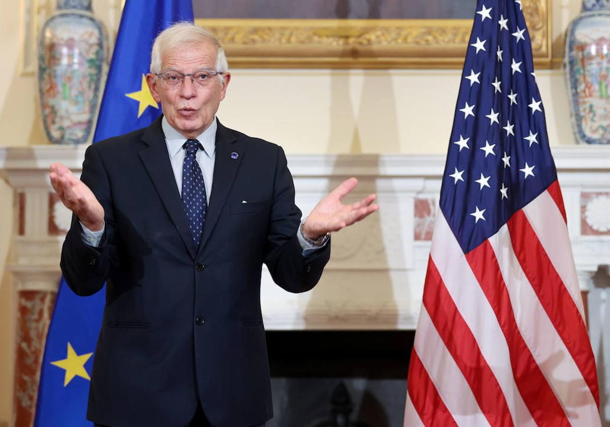 Josep Borrell durante una pasada visita a Washington.