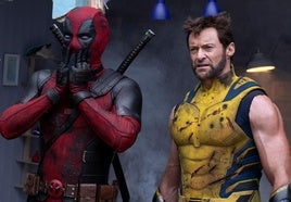 Ryan Reynolds y Hugh Jackman, son Deadpool y Lobezno.