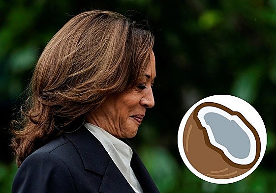 Los simpatizantes de Kamala Harris han llenado las redes de cocos.