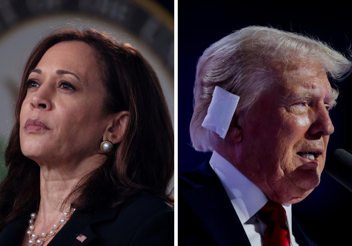 Donald Trump y Kamala Harris.