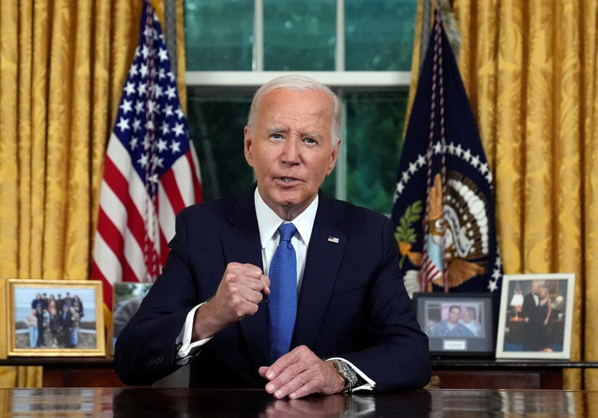 Biden explica su renuncia: «Nada puede interponerse en el camino de salvar a la democracia»