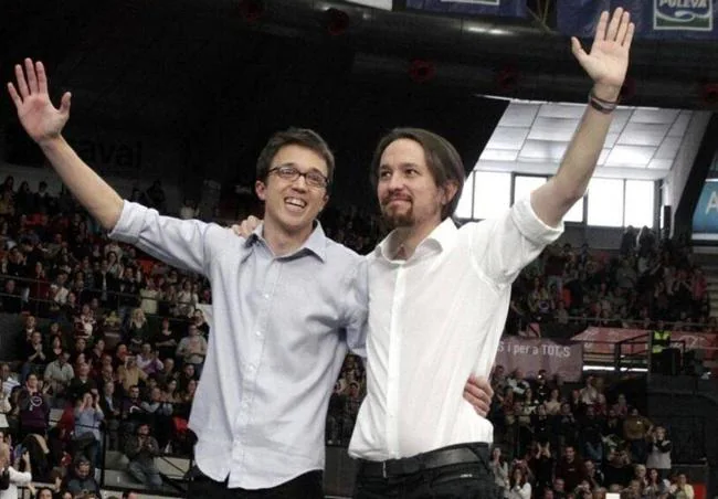 Íñigo Errejón y Pablo Iglesias.