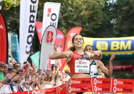 Marta García ganó la Milla de Bilbao.