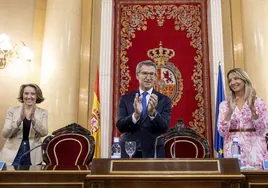 Alberto Núñez Feijoó preside una reunión del PP la semana pasada