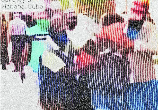 Moment of Luis Frómeta's arrest, recorded by a protester.