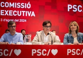 La ejecutiva del PSC se reúne tras el acuerdo de investidura con ERC y Comuns