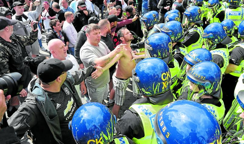 Protestas en Manchester