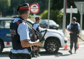 Imagen de un control de los Mossos d'Esquadra