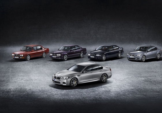 Varias generaciones del BMW M5