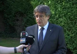 Imagen del expresident Carles Puigdemont en el vídeo publicado este sábado por TV3 desde su residencia en Waterloo (Bélgica).