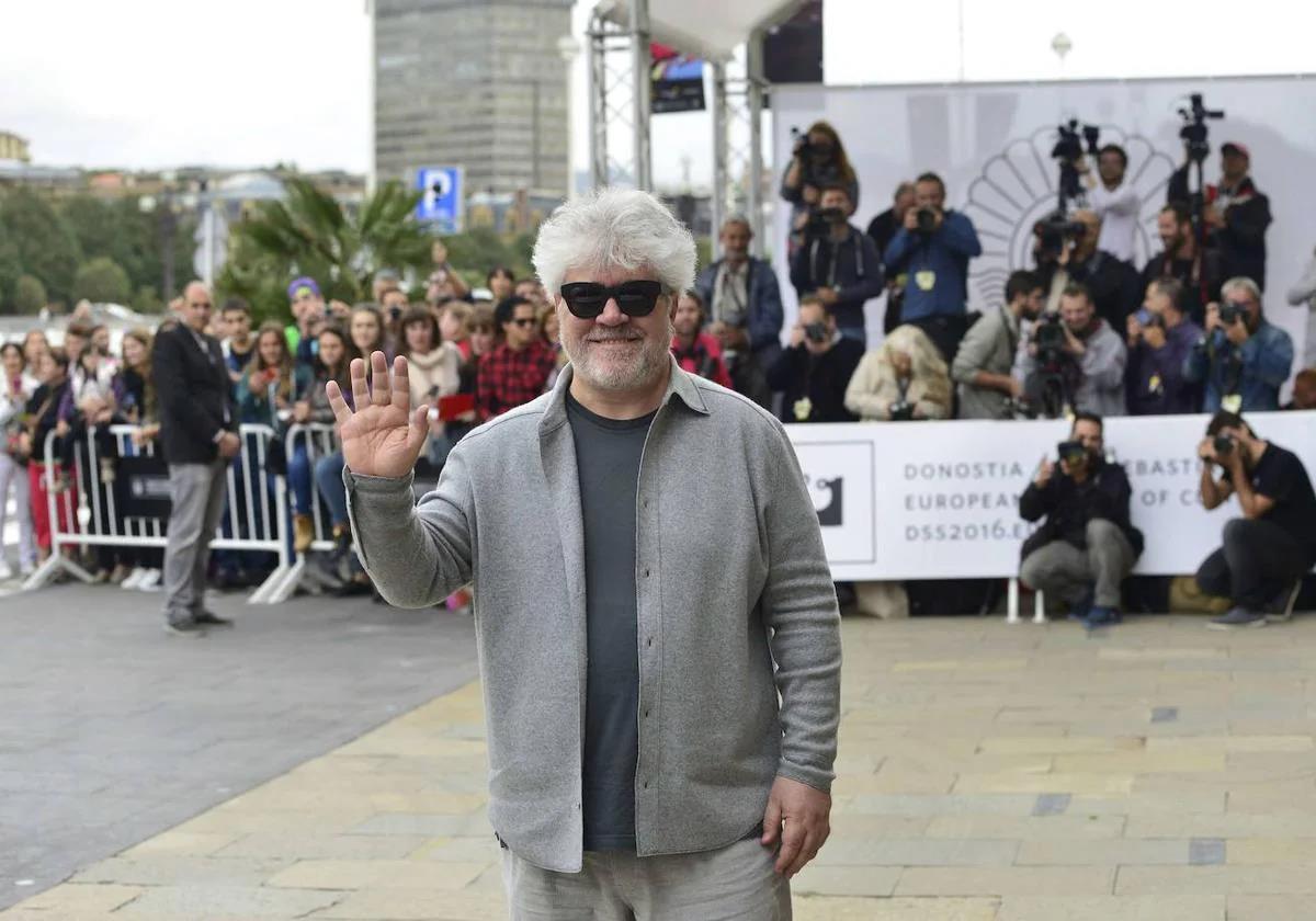 Pedro Almodóvar, en San Sebastián.