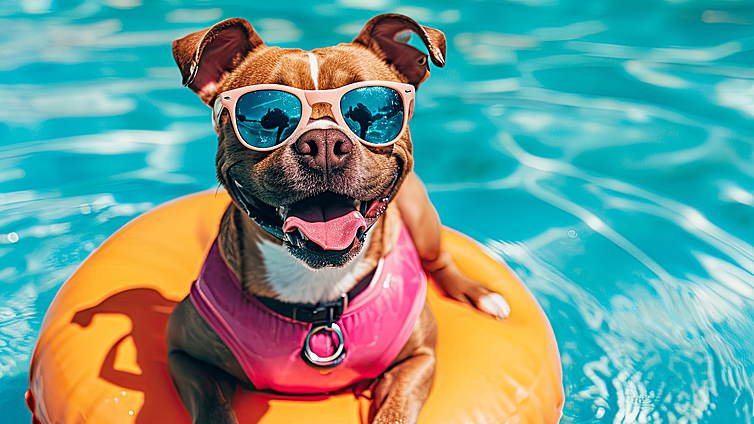 Diviértete con tu mejor amigo peludo este verano con estas piscinas para mascotas