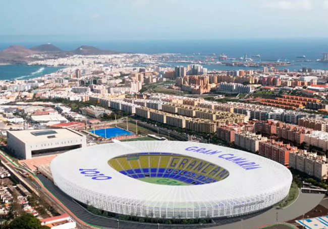 La nueva cubierta del Estadio Gran Canaria