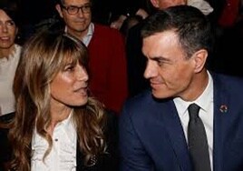 Begoña Gómez y Pedro Sánchez, presidente del Gobierno.