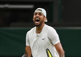 El australiano Nick Kyrgios, durante un partido.