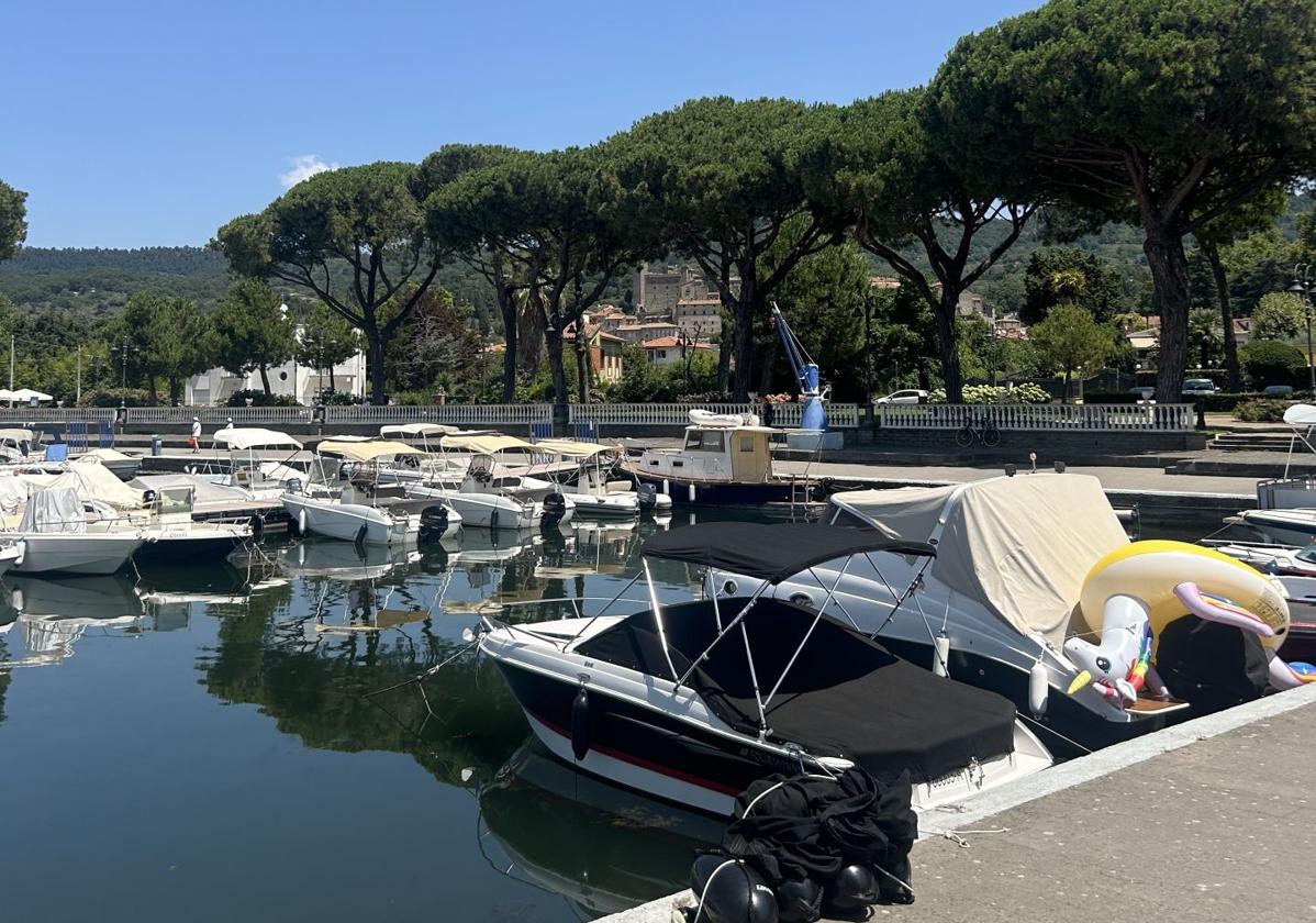 Embarcadero del lago de Bolsena.