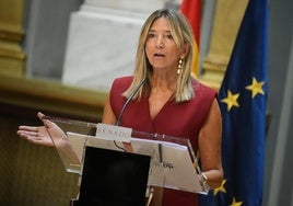 Alicia García, portavoz del PP en el Senado, este miércoles