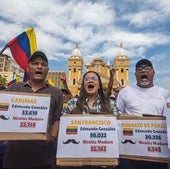 María Corina Machado desafía a la represión de Maduro y reaparece en una protesta