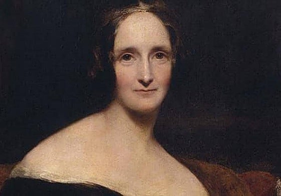 Retrato de Mary Shelley de Richard Rothwell.