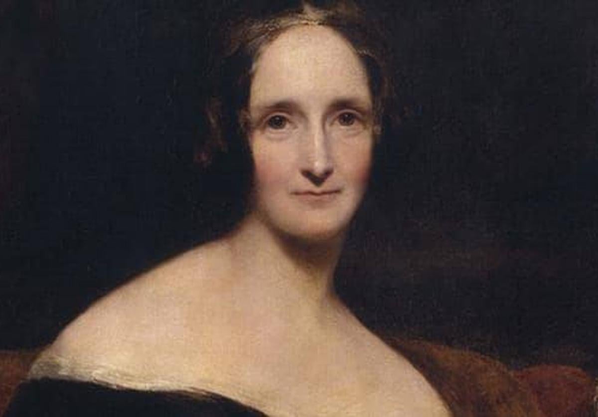 Retrato de Mary Shelley de Richard Rothwell.