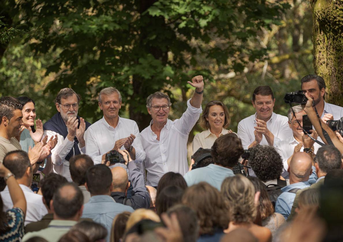 El líder del PP, Alberto Núñez Feijóo abre el curso político en Galicia junto a varios dirigentes estatales y autonómicos de su partido