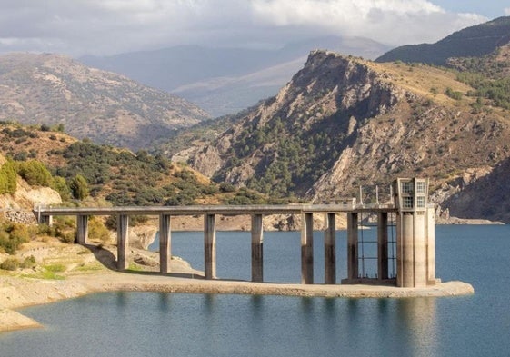 El embalse de Benageber, en la provincia de Valencia, que se encuentra al 40% de su capacidad.