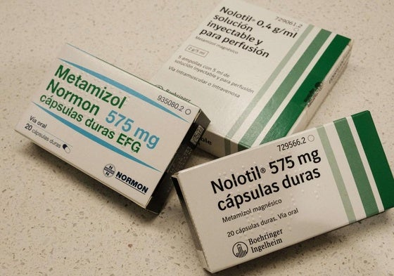 Medicamentos con metamizol.