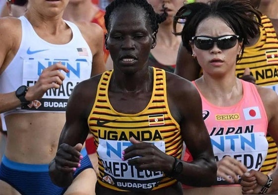 La atleta durante los Juegos Olímpicos de París.