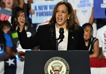 Trump, que niega un nuevo debate, habla de economía y Harris sobre el aborto en su vuelta a la campaña