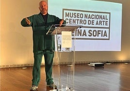 Manuel Segade en la presentación de la nueva temporada del museo que dirige.