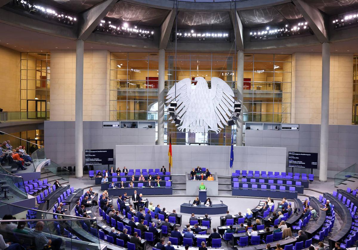 Una sesión en el Bundestag.