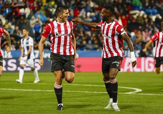 El Athletic baila bajo la lluvia en Butarque