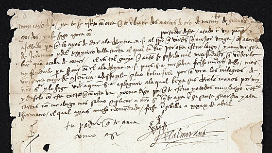 Carta de un almirante caído en desgracia