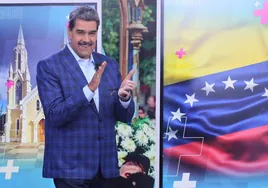 El presidente de Venezuela, Nicolás Maduro, en su programa de televisión, en Caracas.