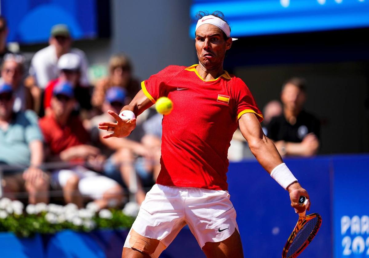 Rafa Nadal, durante su participación en los Juegos Olímpicos de París.