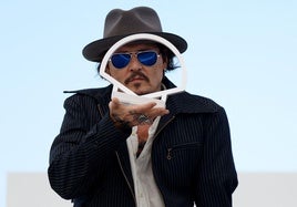 Johnny Depp en su tercera visita al Festival de San Sebastián.