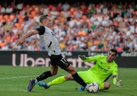 El Valencia no puede con Osasuna en Mestalla