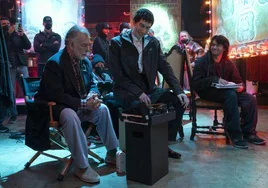 Francis Ford Coppola y Adam Driver, en el set de rodaje.