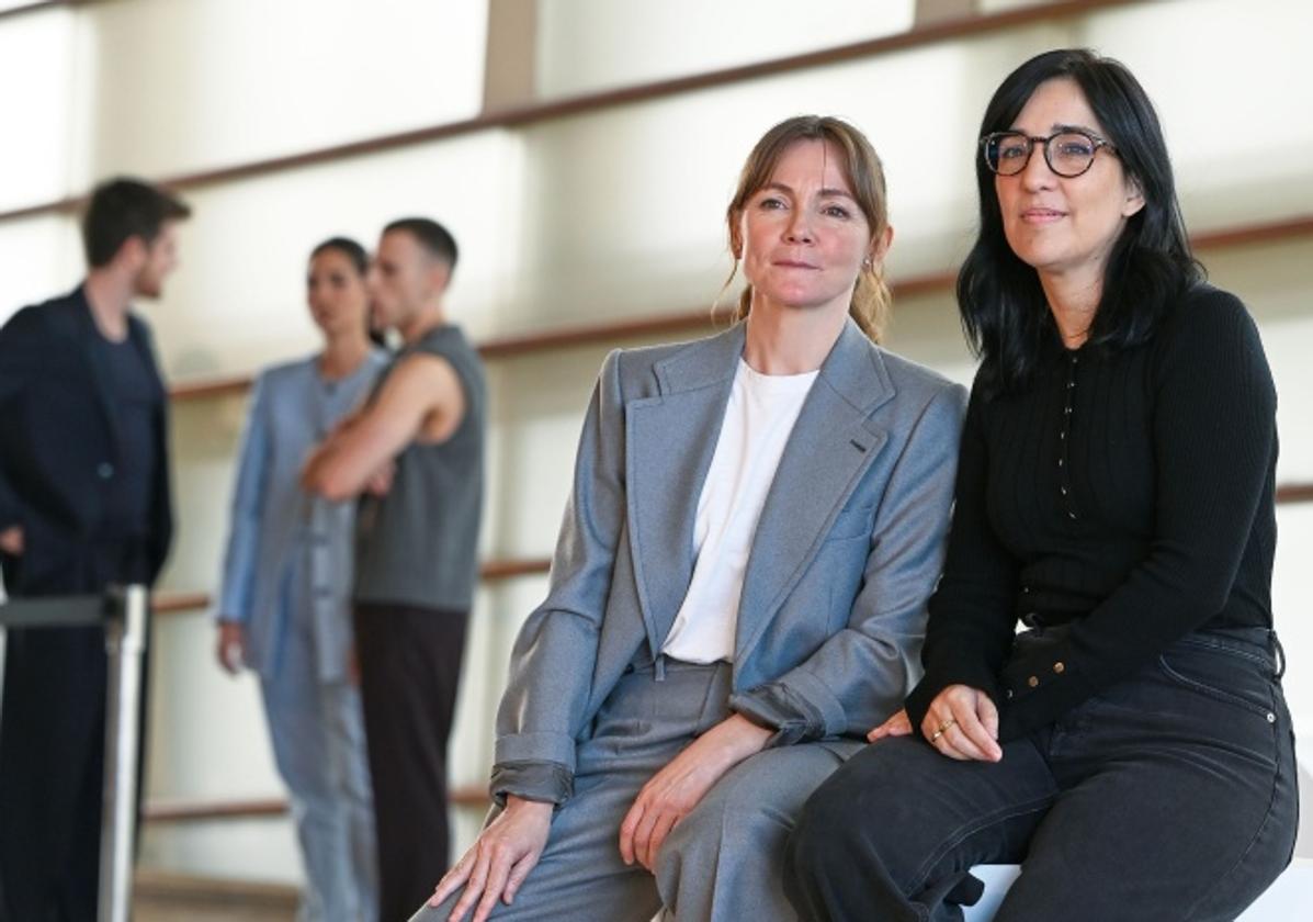 Nagore Aranburu y Alauda Ruiz de Azúa, actriz protagonista y directora de la serie 'Querer'.