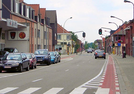 Una calle de la localidad belga de Kalmthout.