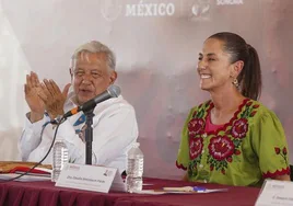 El presidente de México, Andrés Manuel López Obrador, y la presidenta electa de México, Claudia Sheinbaum.