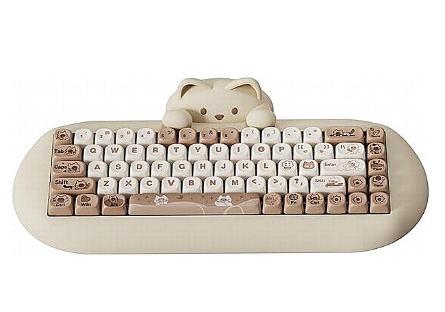 Este teclado se encuentra en dos colores.