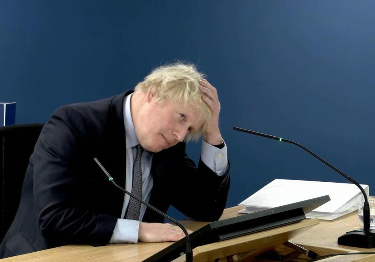 El ex primer ministro británico Boris Johnson