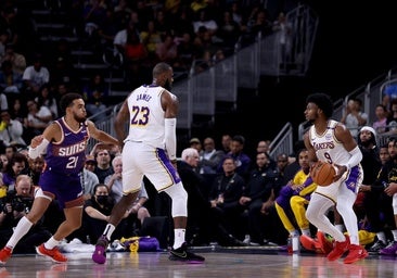 LeBron James y Bronny James juegan sus primeros minutos juntos en la NBA |  La Rioja