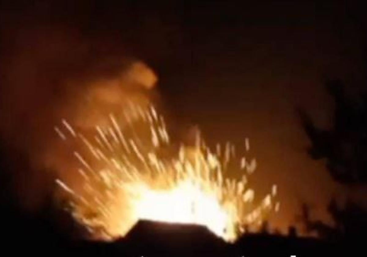 La explosión en Krasnodar, captada por testigos.